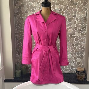 Women’s Pink  belted 3/4 jacket - size S